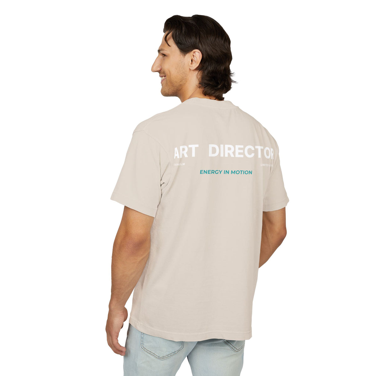 ART DIRECTOR Back Print Tee — Black / French Oak