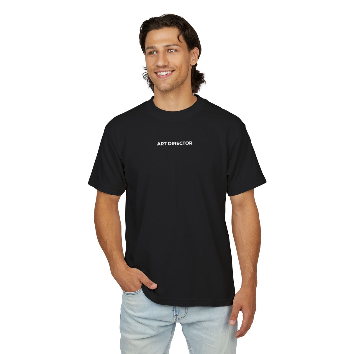 ART DIRECTOR Back Print Tee — Black / French Oak