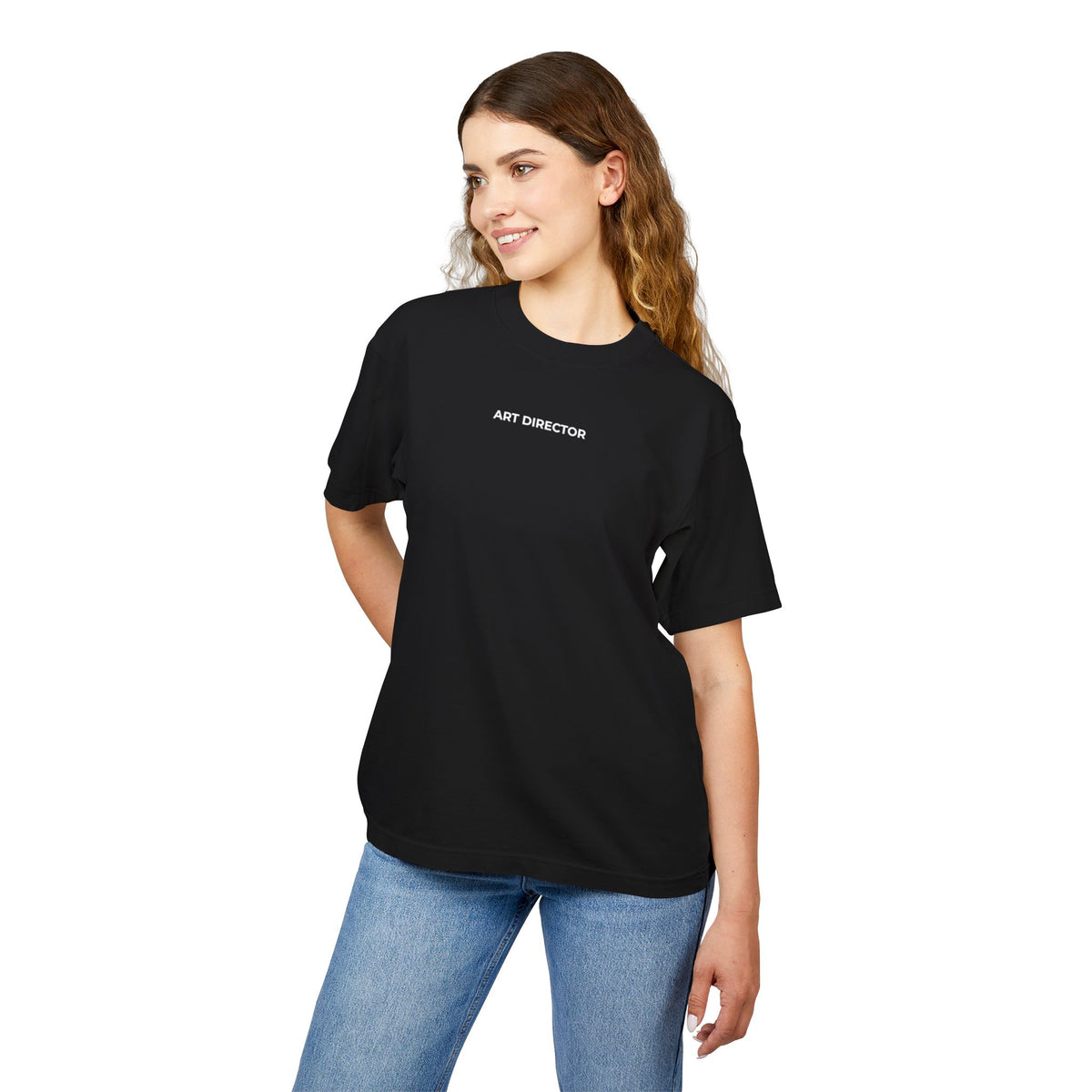 ART DIRECTOR Back Print Tee — Black / French Oak
