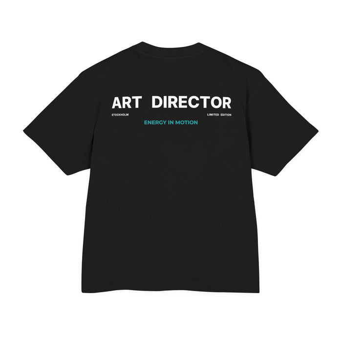 ART DIRECTOR Back Print Tee — Black / French Oak
