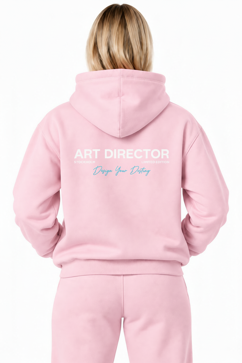 Oversized Hoodie — Cotton Candy Pink