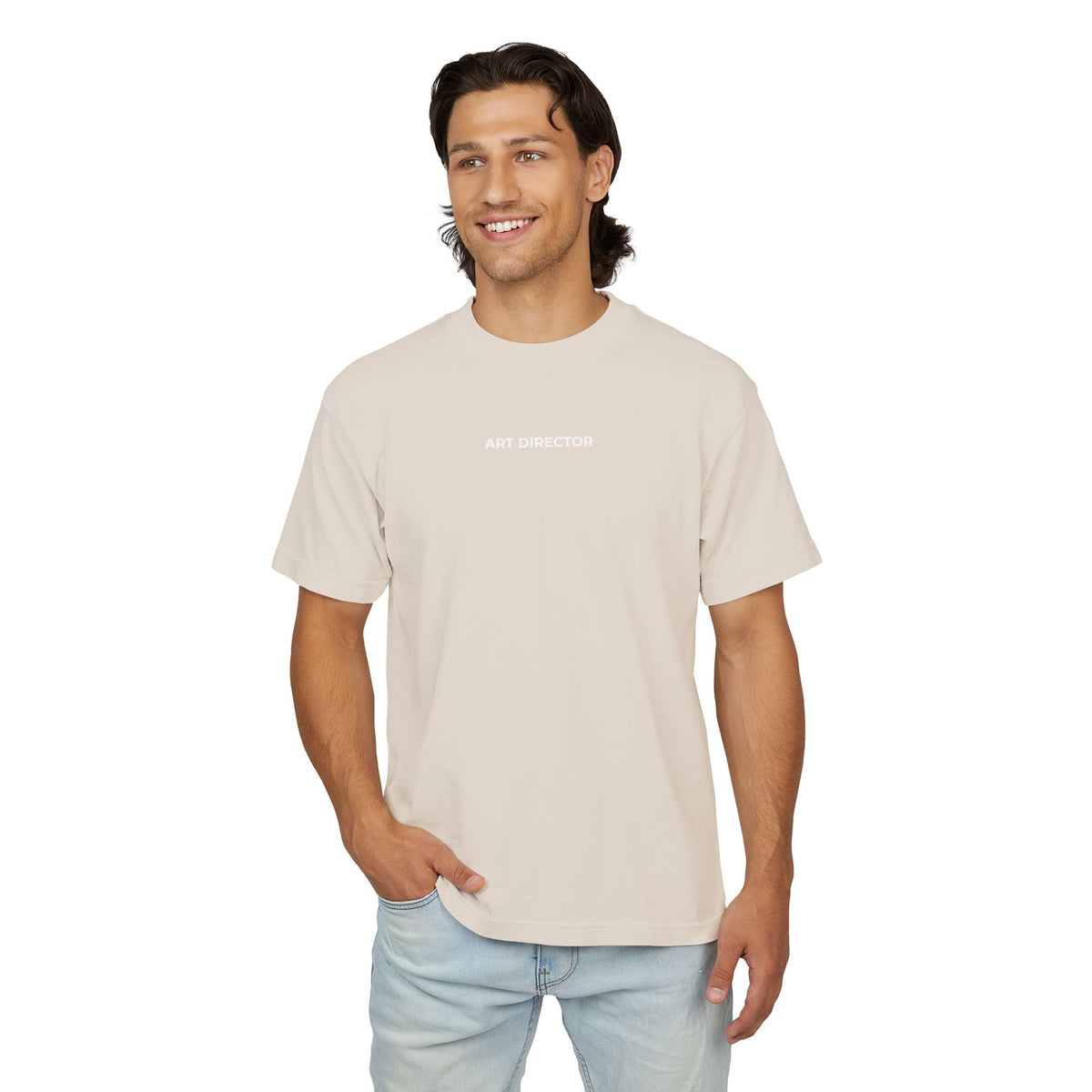 ART DIRECTOR Back Print Tee — Black / French Oak