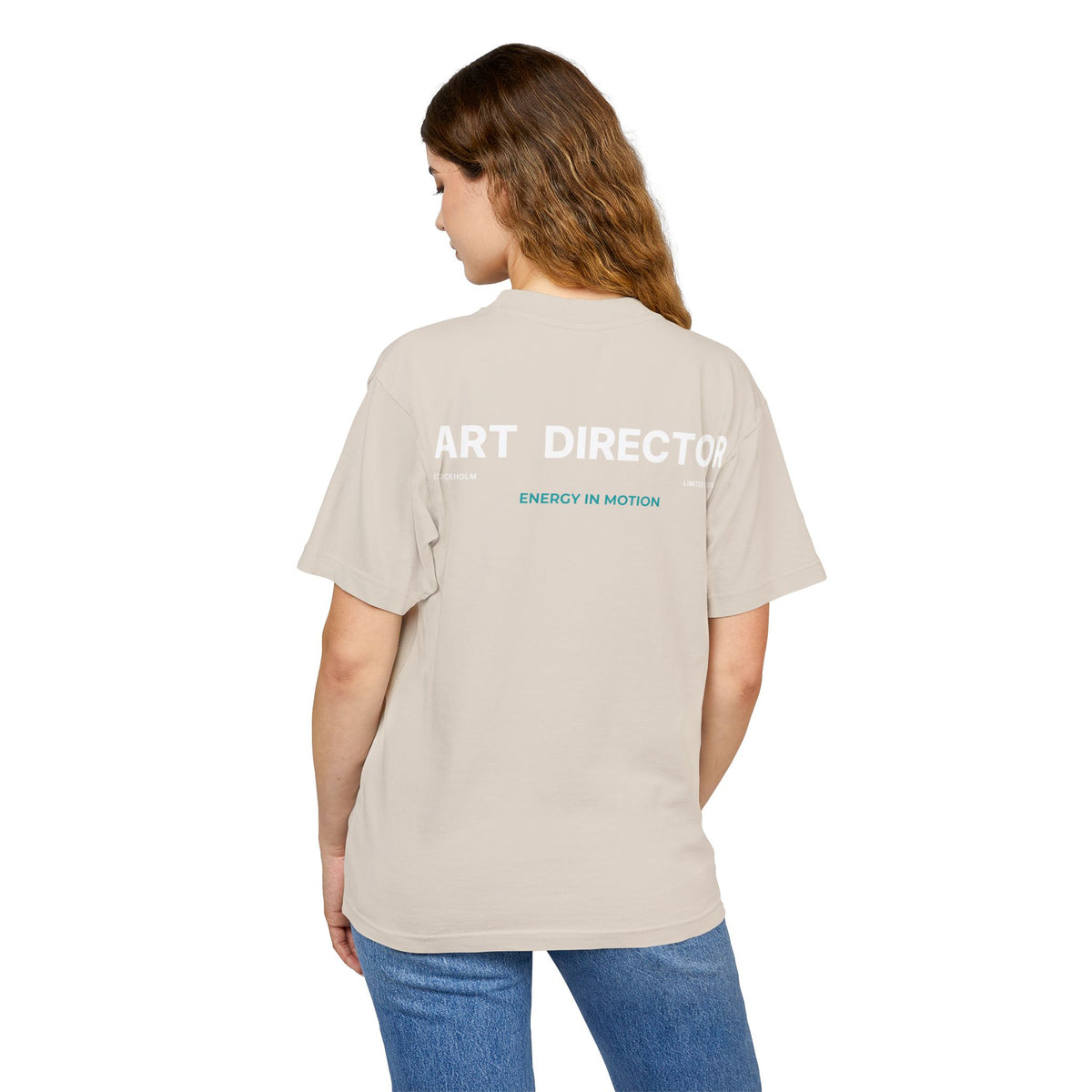 ART DIRECTOR Back Print Tee — Black / French Oak