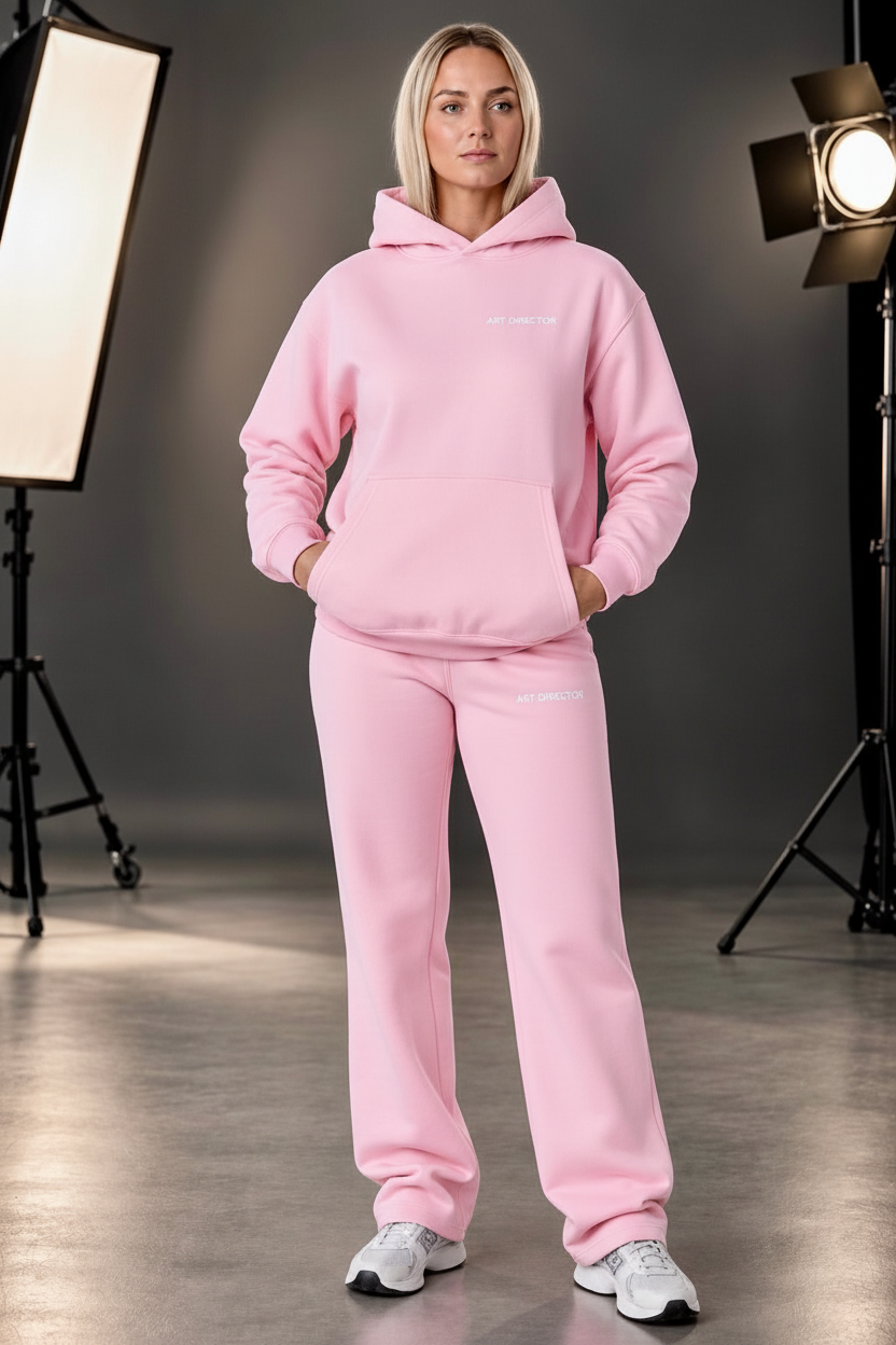 Oversized Hoodie — Cotton Candy Pink